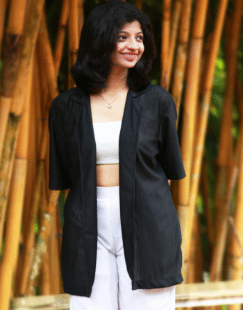 Oversized Shirt-Style Shrug