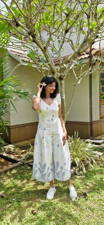 White Bloom Jumpsuit