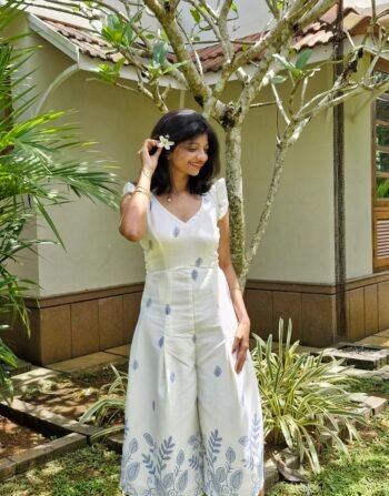 White Bloom Jumpsuit